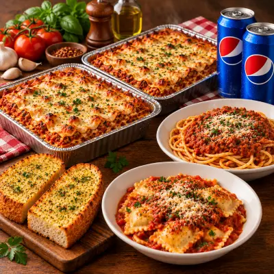2 Large Lasagna, Spaghetti